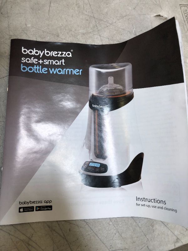 Photo 1 of TESTED - Baby Brezza Safe & Smart, Electric Baby Bottle Warmer and Baby Food Warmer – Universal Fit - Glass, Plastic, Small, Large, Newborn Feeding Bottles - Wireless Bluetooth Control - Digital Display
