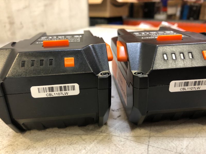 Photo 2 of 2Pack 18-Volt 6.0Ah Lithium Ion Replacement Battery Compatible with for RIDGID R840087 R840083 R840086 R840084 AC840086 AC840085 RIDGID 18V Drill Battery