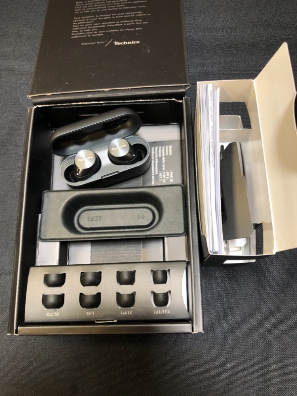 Photo 1 of Technics True Wireless Earbuds with Advanced Noise Cancelling, High-Fidelity Bluetooth Ear Buds with Multi-Point Connectivity, Impressive Call Quality Using JustMyVoice Technology- EAH-AZ60-K (Black)

