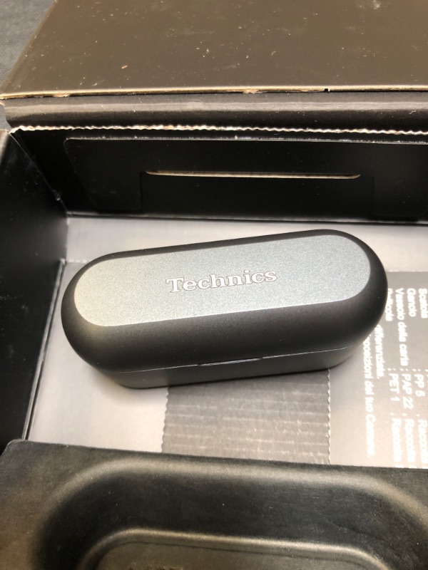 Photo 1 of Technics True Wireless Earbuds with Advanced Noise Cancelling, High-Fidelity Bluetooth Ear Buds with Multi-Point Connectivity, Impressive Call Quality Using JustMyVoice Technology- EAH-AZ60-K (Black)

