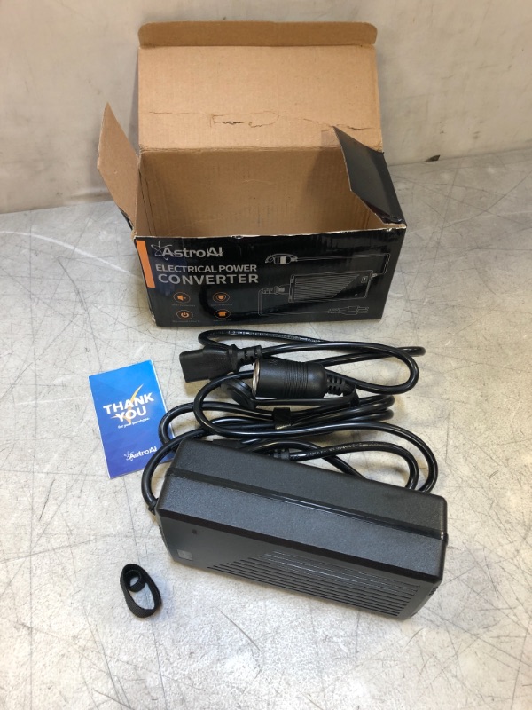 Photo 1 of AstroAI AC to DC Converter, 15A/110Vto12V DC/180W/8.25FT, Car Cigarette Lighter Socket AC/DC Power Supply Adapter Transformer for Inflator, Car Refrigerator, and Other Car Devices
