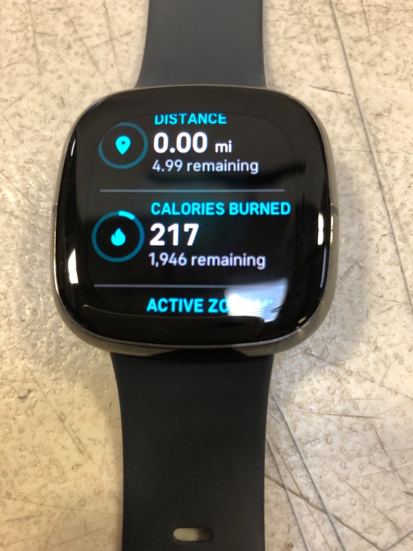 Photo 9 of Fitbit Sense Advanced Smartwatch with Tools for Heart Health, Stress Management & Skin Temperature Trends, Carbon/Graphite, One Size (S & L Bands Included)
