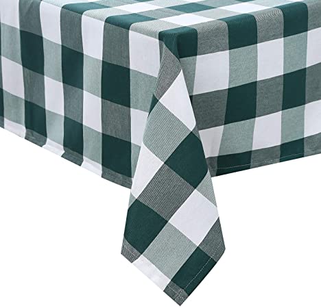 Photo 1 of 60 x 84 Inch Rectangle Checkered Tablecloth, Waterproof and Wrinkle Resistant Table Cloth,Gingham Buffalo Plaid Tablecloths for Picnic, Dinner and Party
