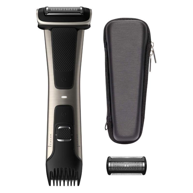 Photo 1 of Philips Norelco Bodygroom Series 7000 Showerproof Body Trimmer & Shaver with Case and Replacement Head, BG7040/42