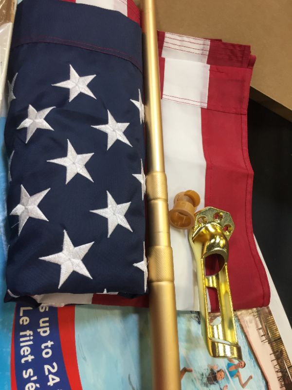 Photo 2 of American American 100% Made in The USA US Flag Seasonal Designs Deluxe Telescopic Flag Pole