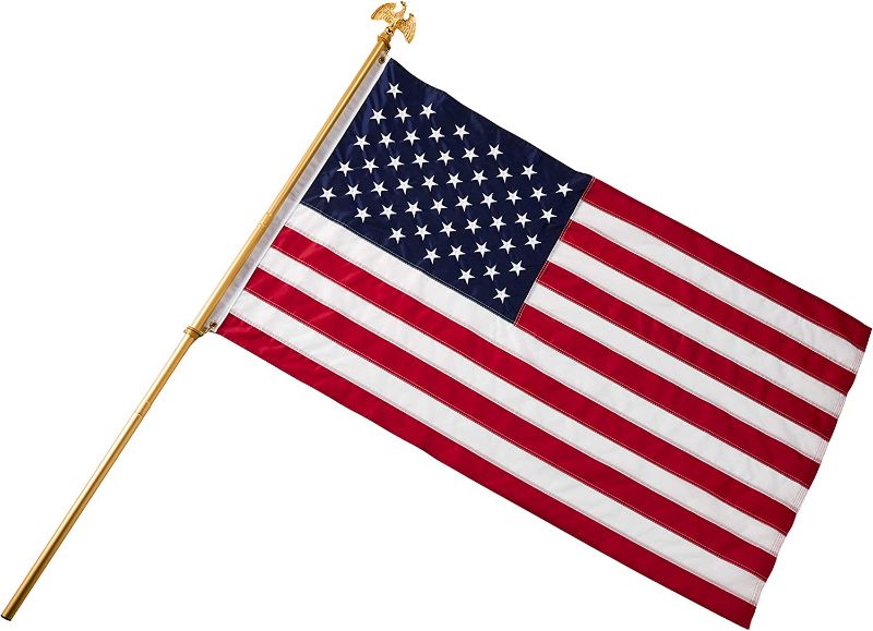 Photo 1 of American American 100% Made in The USA US Flag Seasonal Designs Deluxe Telescopic Flag Pole