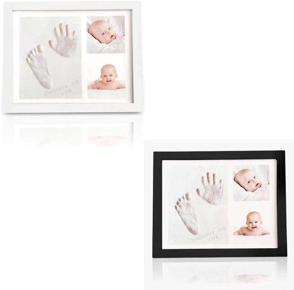 Photo 1 of Baby Handprint Footprint Keepsake Kit - Baby Prints Photo Frame for Newborn - Baby Nursery Memory Art Kit Frames - Baby Shower Picture Frames for Baby Registry Boys,Girls