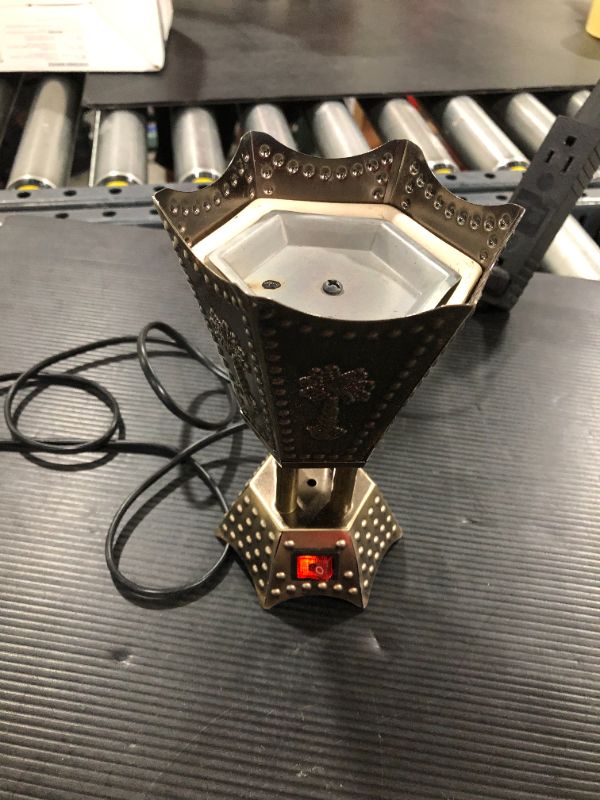 Photo 2 of AM Bakhoor Electric Incense Burner - Oud Frankincense Resin Burner 6.5 Inches Tall (Hexagon)