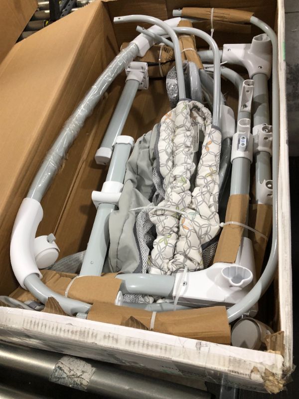 Photo 3 of Ingenuity Dream & Grow Bedside Baby Bassinet 2-Mode Crib 0-12 Months, Adjustable Height - Dalton (Grey)