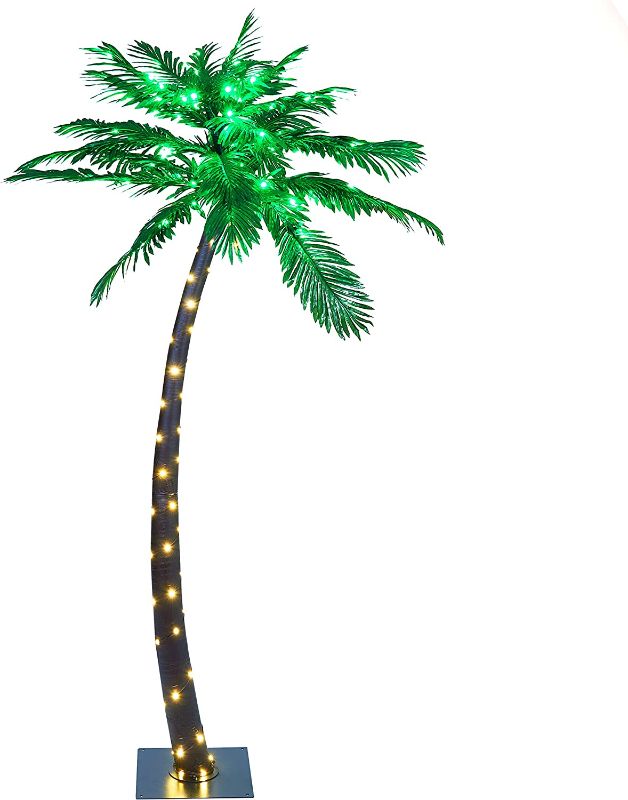 Photo 1 of LIGHTSHARE JT-DC240V0250-CLightshare Lighted Palm Tree, Large - ZLS7FT, 7-Feet