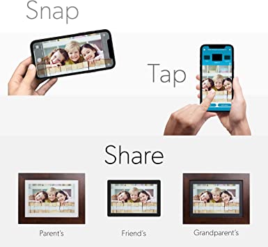 Photo 2 of SimplySmart Home PhotoShare Friends and Family Smart Digital Photo Frame, WiFi, 8 GB, Over 5,000 Photos, HD, 10.1” Black, iOS & Android
