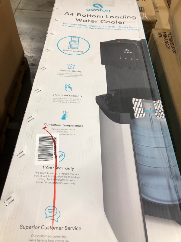 Photo 6 of bottom loading bottled water cooler 
• Hot, cold, and cool water output
• Fits standard 3 to 5 gallon jugs
• Easy load - no lifting, flipping, or spills
