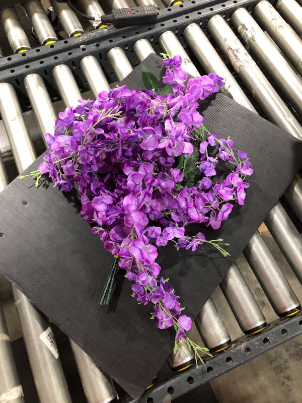 Photo 1 of Artificial Lavender Flowers, Purple Plant Bouquets for Wedding, Decorations, Farmhouse Home Decor