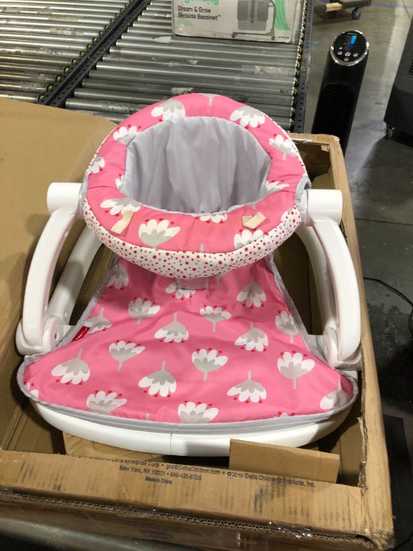 Photo 2 of Fisher-Price Sit-Me-Up Floor Seat with Removable Toys, Pink Flowers