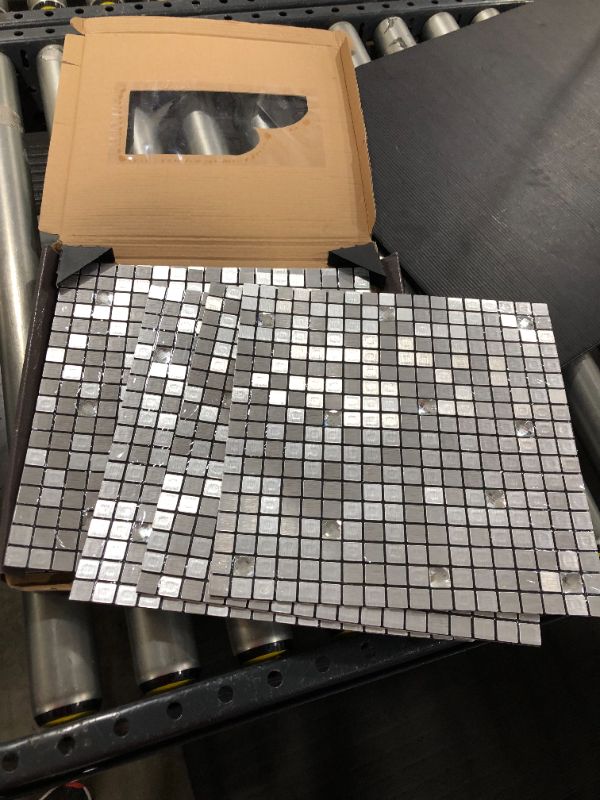 Photo 2 of 5-Pack Oyster Mother of Pearl Square Shell Mosaic for Kitchen Backsplashes, Bathroom Walls, Spa Tile, Pool Tile