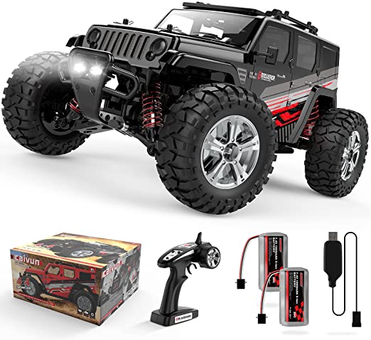 Photo 1 of 1:16 Scale Big RC Car, RC Cars 4WD Off Road Hobby Trucks 40+ KM/H High Speed Remote Control Car with Two 1500mAh Batteries, 2.4GHz All Terrain Toy Vehicle Crawler STOCK PHOTO FOR REFERENCE 
