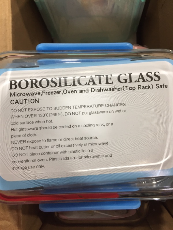 Photo 4 of [5-Packs, 36 Oz.] Glass Meal Prep Containers with Lifetime Lasting Snap Locking Lids Glass Food Containers,Airtight Lunch Container,Microwave, Oven, Freezer and Dishwasher (4.5 Cup)
