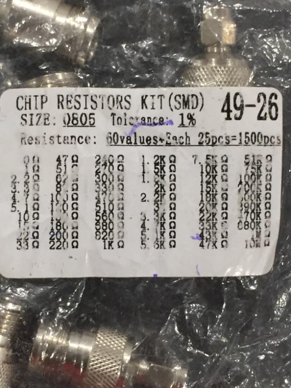Photo 1 of Chip resistor kit