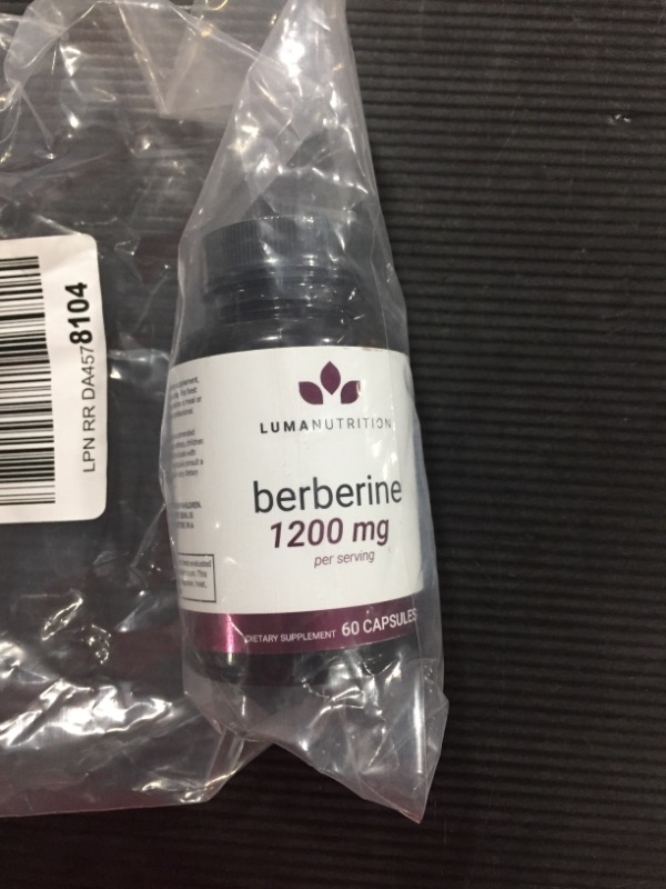Photo 1 of Berberine Supplement - Berberine 1200mg Per Serving - Berberine HCI - Berberine Plus - 60 Berberine Capsules
