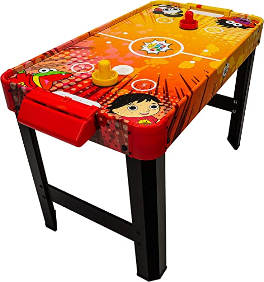Photo 1 of Franklin Sports Ryans World Air Hockey - Table Top Game Perfect for Family Game Room Fun - Built-in Scoring for Kid Friendly Fun with Ryan!
