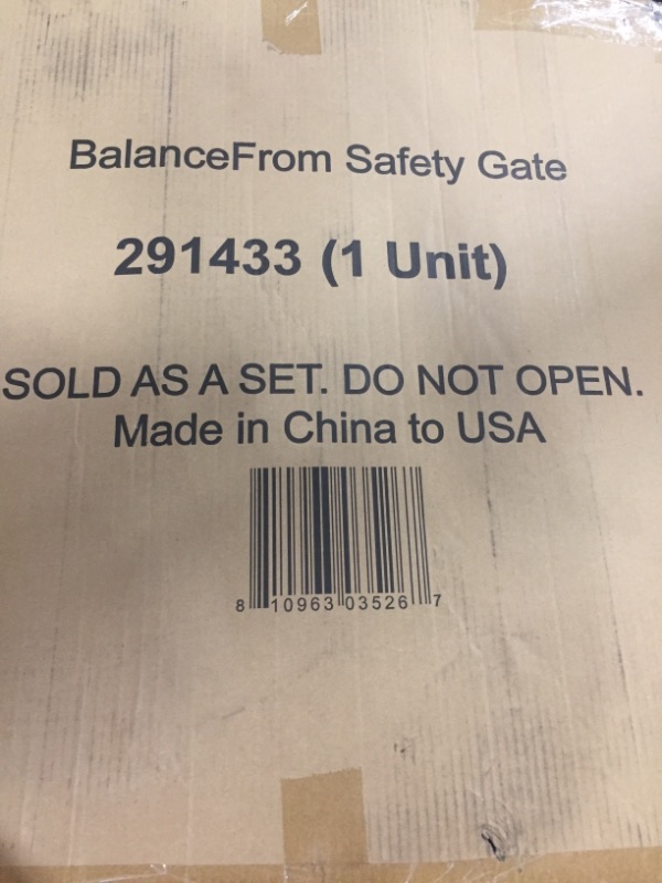 Photo 1 of BalanceFrom Easy Walk-Thru Safety Gate for Doorways and Stairways with Auto-Close/Hold-Open Features, Multiple Sizes
