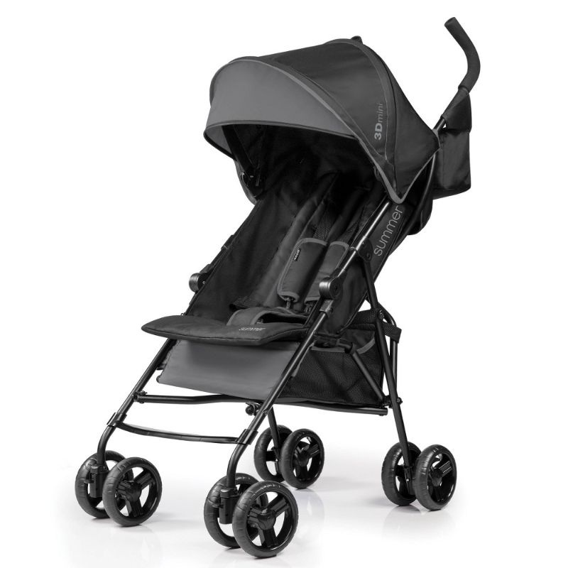 Photo 1 of Summer Infant, 3D Mini Convenience Stroller – Lightweight Stroller with Compact Fold MultiPosition Recline Canopy with Pop Out Sun Visor and More
