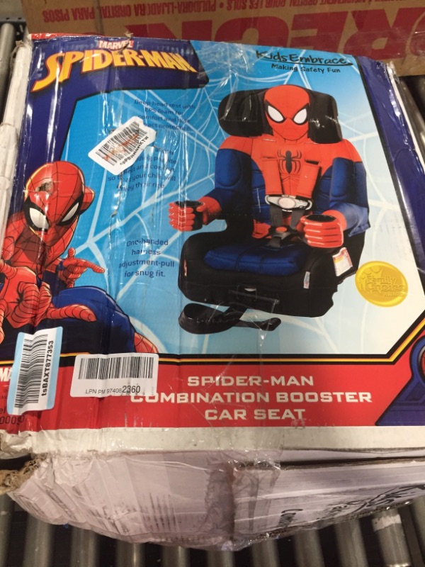 Photo 2 of KidsEmbrace Marvel Ultimate Spider-Man Combination Harness Booster Car Seat Blue/red
