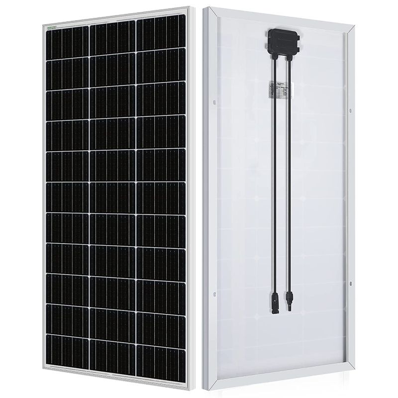 Photo 1 of ECO-WORTHY 100 Watt Solar Panel 12 Volt Monocrystalline Solar Panel High Efficiency Module RV Marine Boat Caravan Off Grid