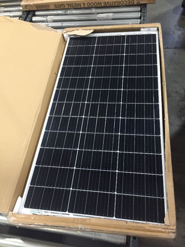 Photo 2 of ECO-WORTHY 100 Watt Solar Panel 12 Volt Monocrystalline Solar Panel High Efficiency Module RV Marine Boat Caravan Off Grid