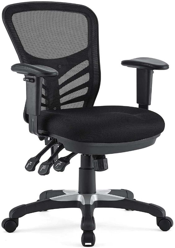 Photo 1 of Modway EEI-757-BLK Articulate Ergonomic Mesh Office Chair in Black