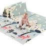 Photo 1 of Foldable Play Mat, Baby Mat for Floor 79x71, Foam Play Mat for Baby Waterproof, Reversible Kids Foam Mat, Thick Folding Play Mat, Anti-Slip Baby Crawling Mat Gift