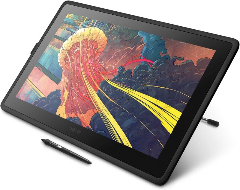 Photo 1 of Wacom Cintiq 22 Drawing Tablet with HD Screen, Graphic Monitor, 8192 Pressure-Levels (DTK2260K0A) 2019 Version, Medium & Express Key Remote for Cintiq & Intuos Pro (ACK411050)