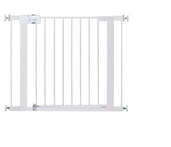 Photo 1 of Safety 1st Easy Install Extra Tall and Wide Baby Gate with Pressure Mount Fastening, Pack of 1 with Safety 1st Easy Install Metal Baby Gate with Pressure Mount Fastening (White), Pack of 1