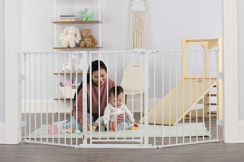 Photo 1 of Regalo 76 Inch Super Wide Configurable Baby Gate, 3-Panel, Includes Wall Mounts and Hardware