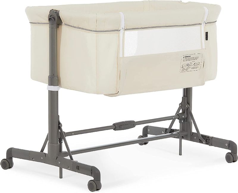 Photo 1 of Dream On Me Zimal Bassinet & Bedside Sleeper / Breathable Mesh Panels / Airflow & Easy Visibility / Adjustable Height Options / Lightweight / Mobile / JPMA Certified/ Ivory