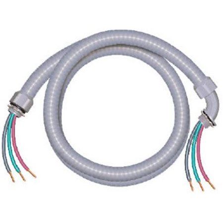 Photo 1 of AFC Cable Systems 8015-HD .5 in. X 6 Ft. Sealtite Non Metallic Flexible Conduit Whip Coil (422395)
