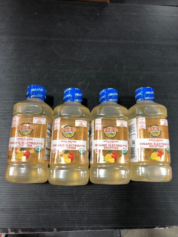 Photo 2 of (4 Pack)Earth S Best Non - GMO Electrolyte Solution Apple Orange 33.8 Oz Bottle (4 Count)