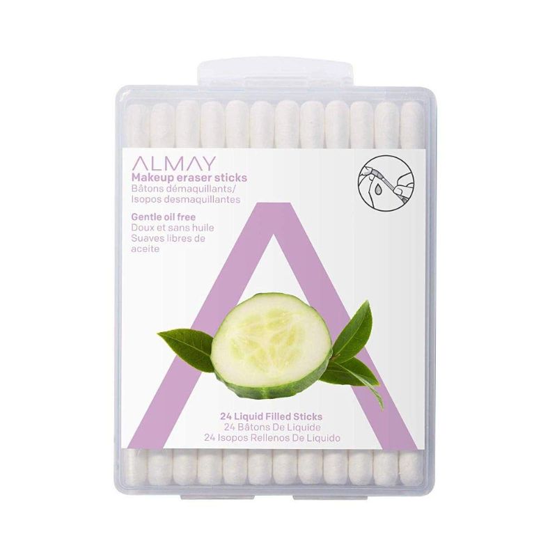 Photo 1 of -Almay Longwear & Waterproof Eye Makeup Remover Pads with Aloe, Hypoallergenic, Cruelty Free, -Fragrance Free, Dermatologist Ophthalmologist Tested, 120 Count

-Eye Makeup Remover Sticks with Aloe by Almay, Oil Free, Hypoallergenic, Fragrance Free, Dermat