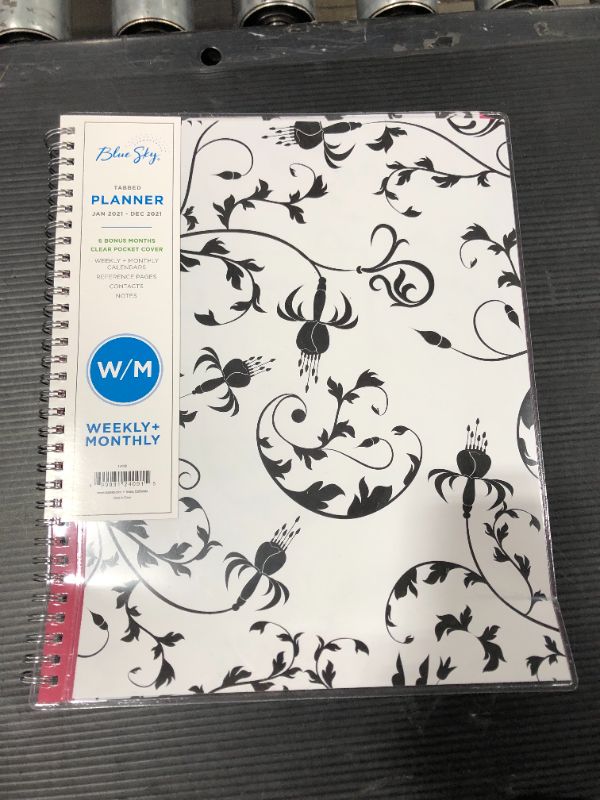Photo 2 of Blue Sky 2021 Weekly & Monthly Planner, Flexible Cover, Twin-Wire Binding, 8.5" x 11", Analeis (124091)