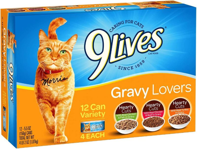 Photo 1 of  9Lives Variety Pack Favorites Wet Cat Food, 5.5 Ounce Cans 

***EXPIRED***
