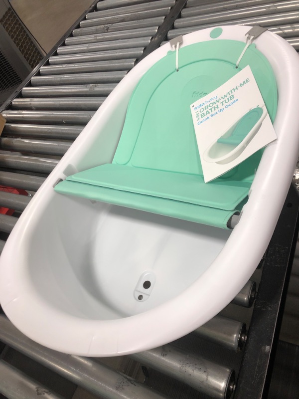 Photo 3 of 4-in-1 Grow-with-Me Bath Tub by Frida Baby Transforms Infant Bathtub to Toddler Bath Seat with Backrest for Assisted Sitting in Tub
