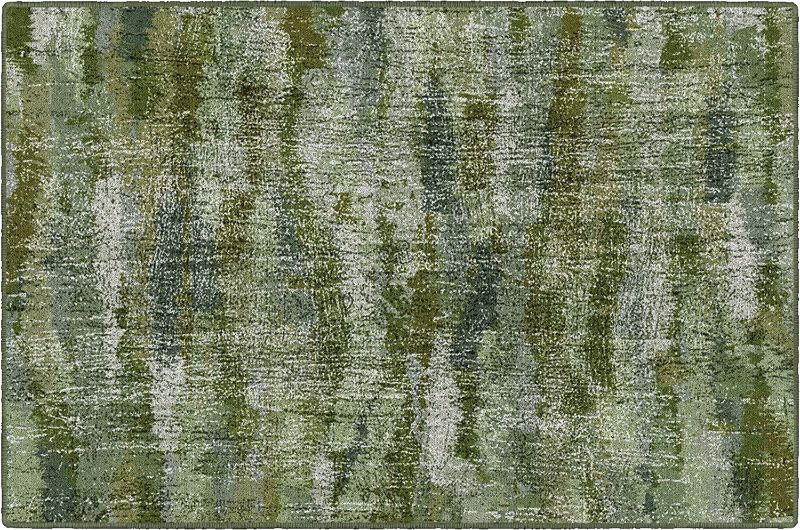 Photo 1 of Brumlow Mills Rustic Abstract Bohemian Contemporary Colorful Print Pattern Area Rug for Living Room Decor, Dining, Kitchen Rugs, Bedroom or Entryway Rug, 3'4" x 5', Green