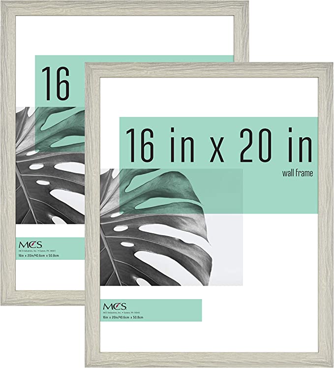 Photo 1 of Gallery Frame, Gray Woodgrain, 16 x 20 in, 2 pk
