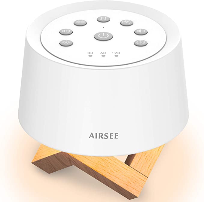 Photo 1 of AIRSEE Sound Machine White Noise Machine with Baby Night Light Built-in 31 Soothing Sounds with Timer & Memory Features for Better Sleep, Portable Noise Machine