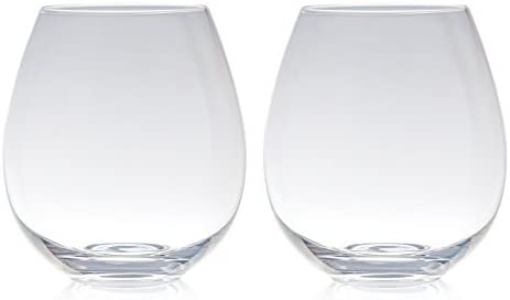 Photo 1 of Big Betty - Clear Stemless XL Premium Jumbo Wine Glass Set - Includes 2 Glasses - each Holds a Whole Bottle of Wine
