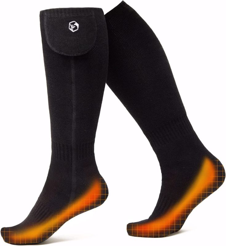 Photo 1 of Foxelli Rechargeable Heated Socks – Electric Heated Socks for Men & Women, Battery Powered Socks
