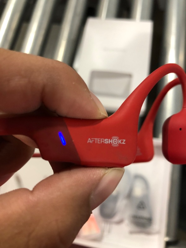 Photo 4 of AfterShokz Aeropex - Open-Ear Bluetooth Bone Conduction Sport Headphones - Sweat Resistant Wireless Earphones for Workouts and Running - Up to 8 Hours of Music and Calls - Built-in Mic
