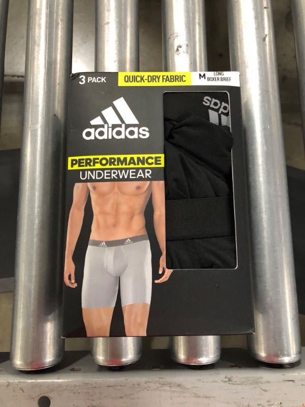 Photo 2 of adidas Men's Performance Long Boxer Brief Underwear (3-Pack)
