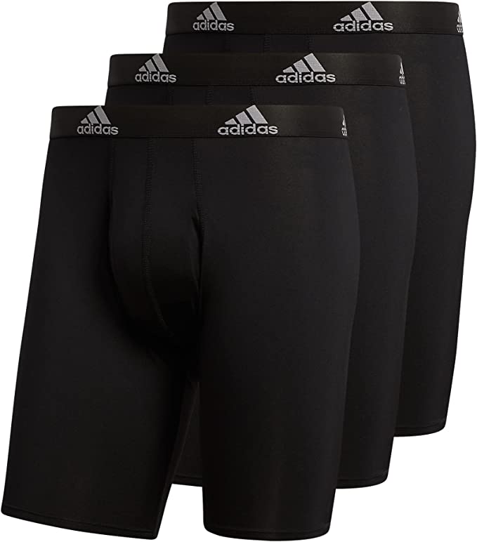 Photo 1 of adidas Men's Performance Long Boxer Brief Underwear (3-Pack)
