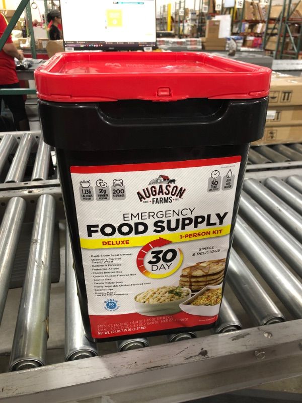 Photo 2 of Augason Farms Deluxe Emergency 30-Day 1-Person Food Supply Kit - 20lbs (30 Year Shelf Life)